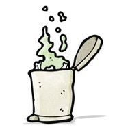 smelly rubbish bin cartoon