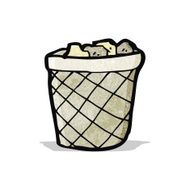 cartoon waste paper basket N3