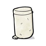 cartoon kitchen bin