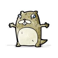 crazy beaver cartoon