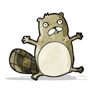 funny cartoon beaver