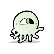 Cartoon Alien N43
