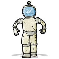 Cartoon Astronaut N17