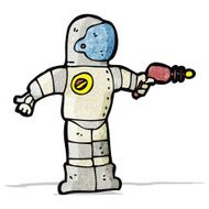 Cartoon Astronaut N18