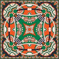 Traditional ornamental floral paisley bandanna N71