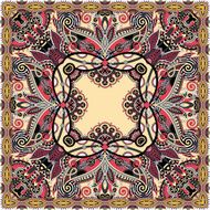 Traditional ornamental floral paisley bandanna N73