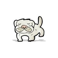 cartoon little dog N17
