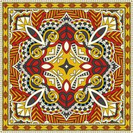 Traditional ornamental floral paisley bandanna N87