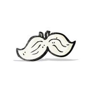 fake mustache cartoon