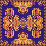 Traditional ornamental floral paisley bandanna N96