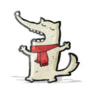 Cartoon Wolf N32