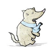 Cartoon Wolf N34