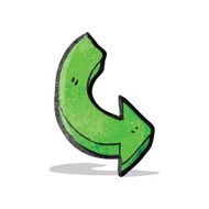 cartoon circular arrow