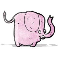 cartoon pink elephant N8