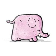 cartoon pink elephant N9