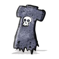 cartoon skull tee N5