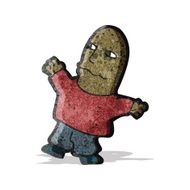 cartoon bald man N6