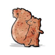 cartoon red squirrel