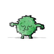cartoon furry little monster N3