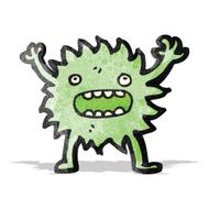 cartoon furry little monster N5