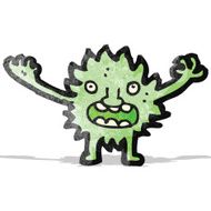cartoon furry little monster N8