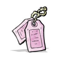 cartoon luggage labels