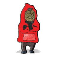 cartoon man in coat