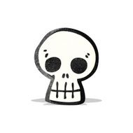 Cartoon Skull N22
