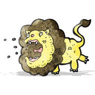 Cartoon Lion Roaring N11