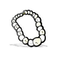 pearl necklace cartoon