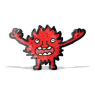 cartoon little furry monster
