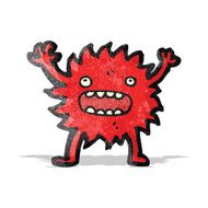 cartoon little furry monster N4