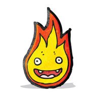 cartoon flame N4