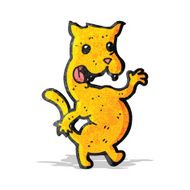 cartoon cat waving N2