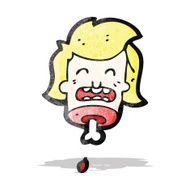 gross severed head cartoon N7