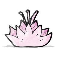 cartoon lotus flower N4