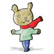 cartoon bear in human clothes
