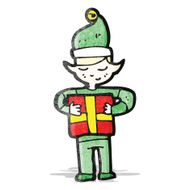 Cartoon Christmas Elf N36