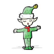 Cartoon Christmas Elf N38