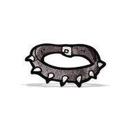 spiky dog collar cartoon