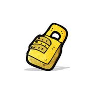 Cartoon Padlock N3