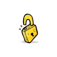 Cartoon Padlock N4