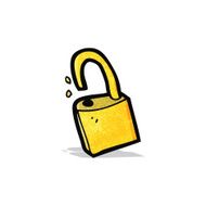 Cartoon Padlock N6