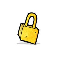 Cartoon Padlock N7