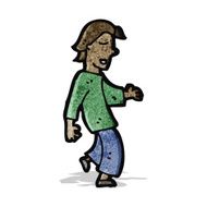 cartoon walking man N2