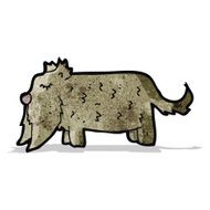 cartoon little dog N19