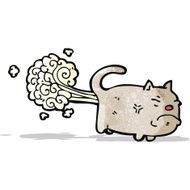 cartoon farting cat