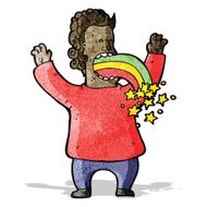 cartoon hallucinating man N2