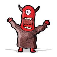 cartoon scary monster N2