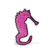 Cartoon Seahorse N16